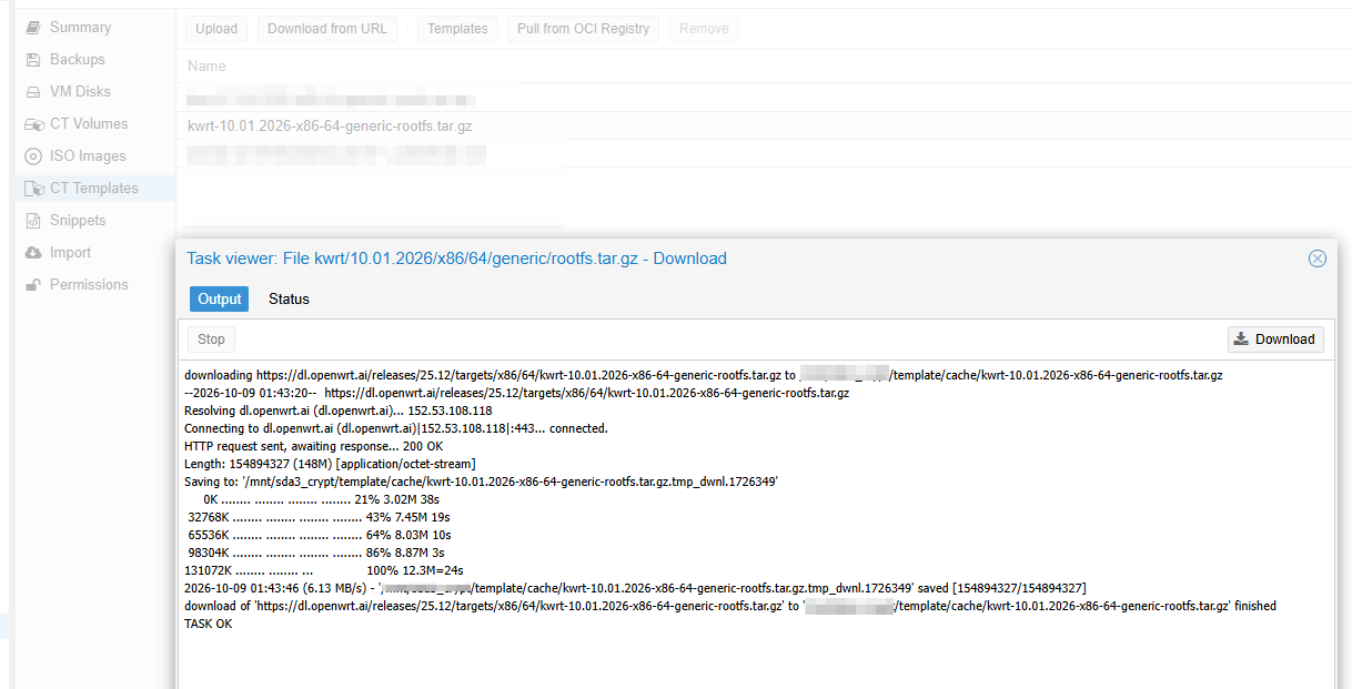 PVE-CT-安装kwrt-rootfs.tar.gz